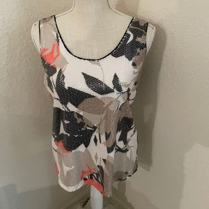 DKNY Woman’s Sleeveless Sequined Top Size Medium